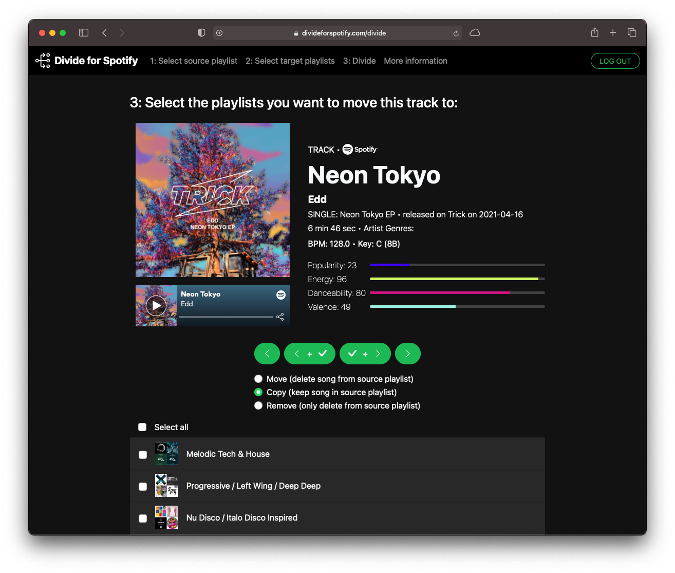 Divide for Spotify screenshot